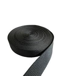 Polypropylene Webbing, Size: Light Weight Webbing  2" Black (Roll)