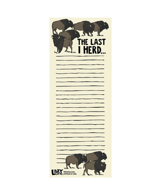 &quot;The Last I Herd&quot; Notepad