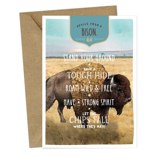 Advice from a Bison Card