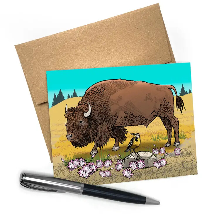 Buffalo Greeting Card