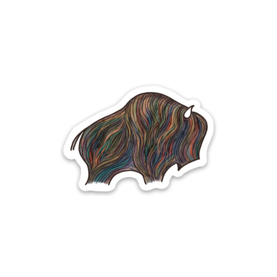 Colorful Mini Buffalo Sticker