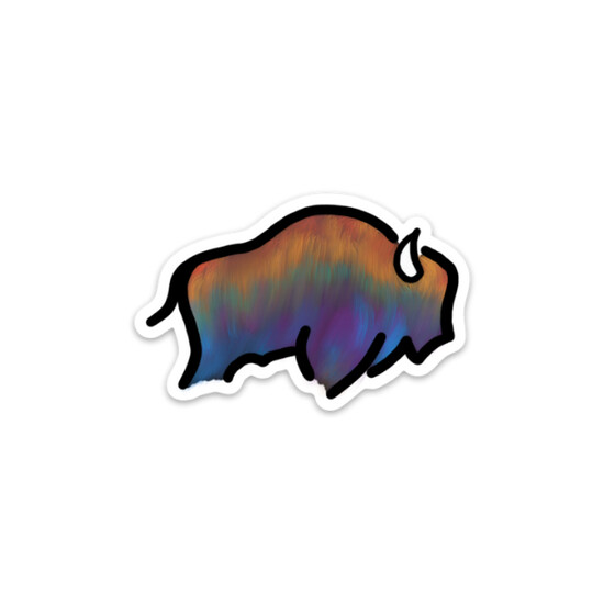 Colorful Buffalo Sticker