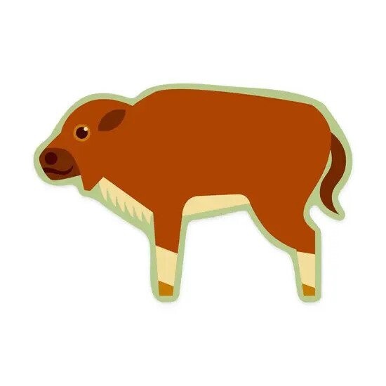 Bison Calf Sticker