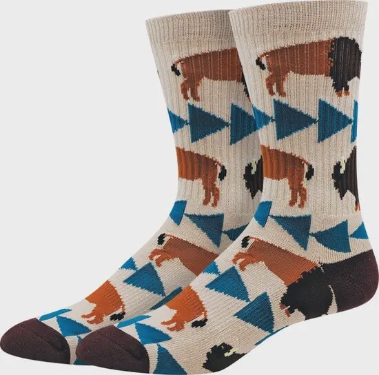 Yellowstone Bison Active Socks