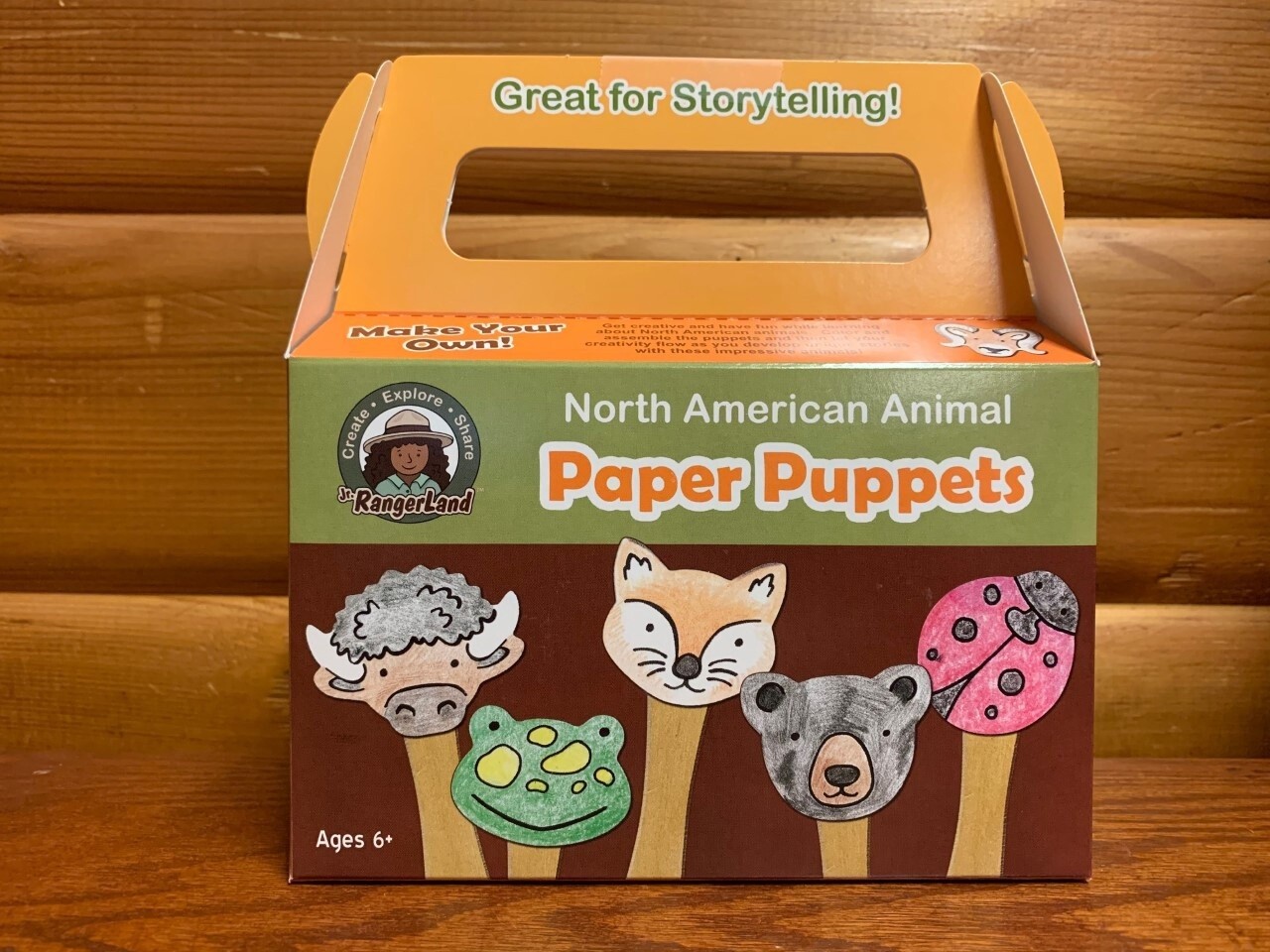 North American Animals Paper Puppet Art Kit