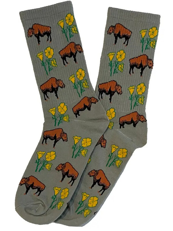 Buffalo Poppy Socks