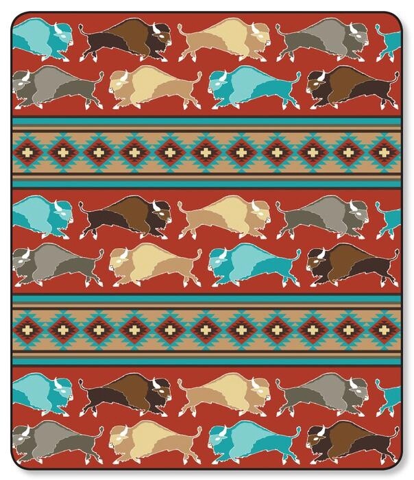 Bison Fleece Blanket