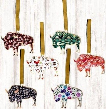 Buffalo Metal Ornament
