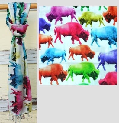 Buffalo Bright Color Scarf