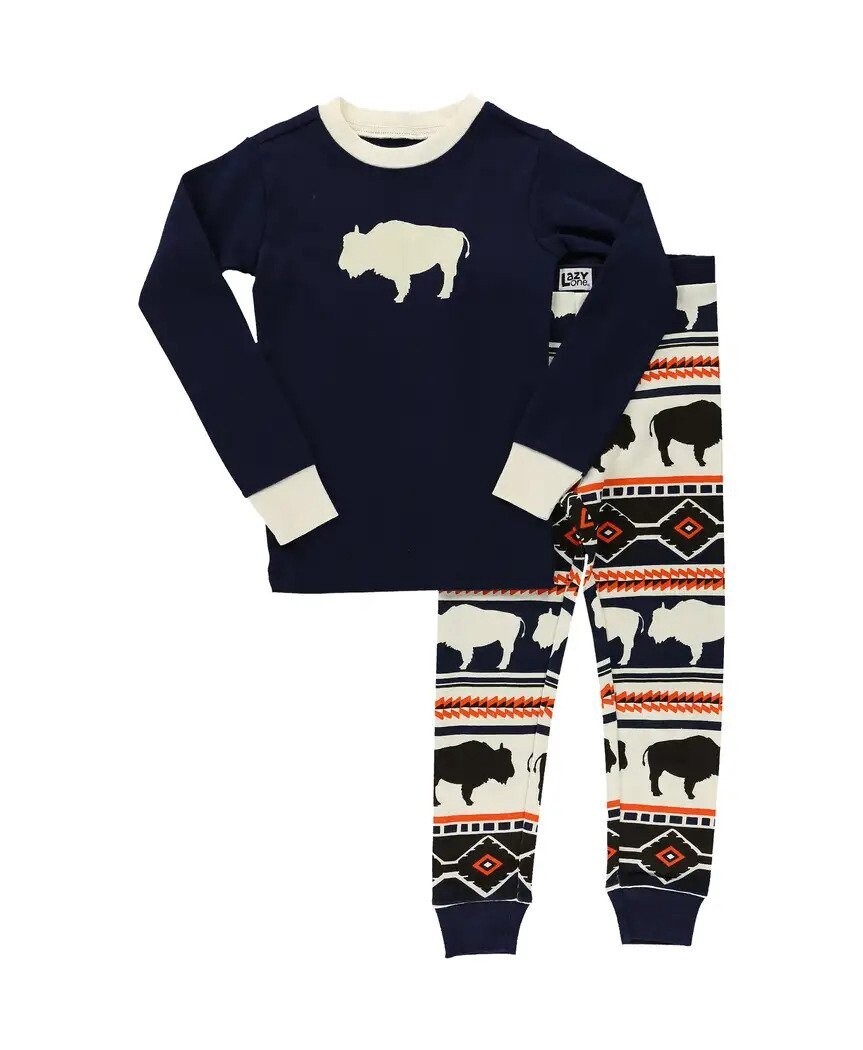 Kid&#39;s Buffalo Fair Isle Long Sleeve PJ&#39;s