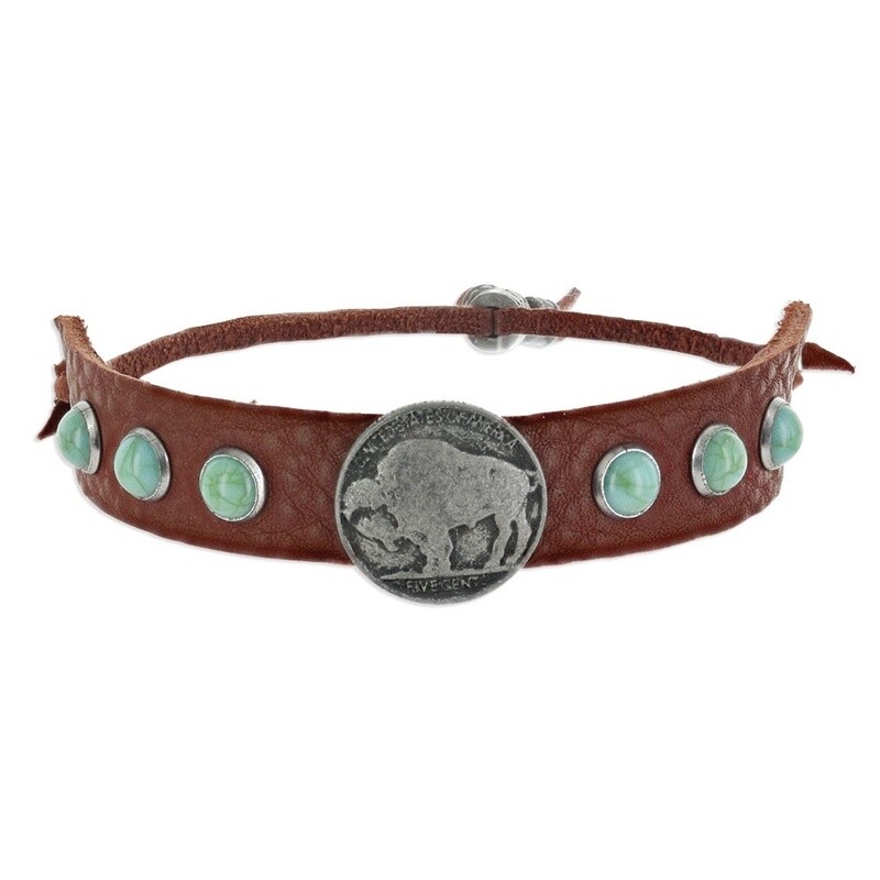 Attitude Bison Leather Bracelet