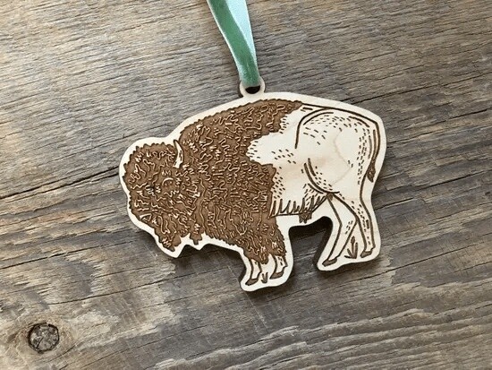 Wood Bison Ornament
