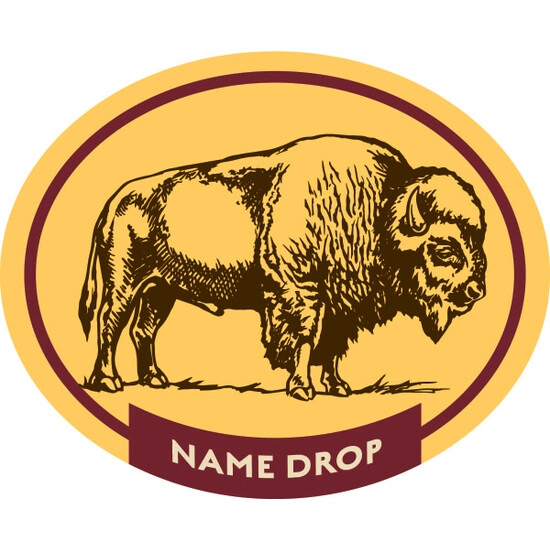 ND Yellow Bison Sticker