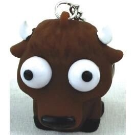 Buffalo Pop Out Eyes Keyring