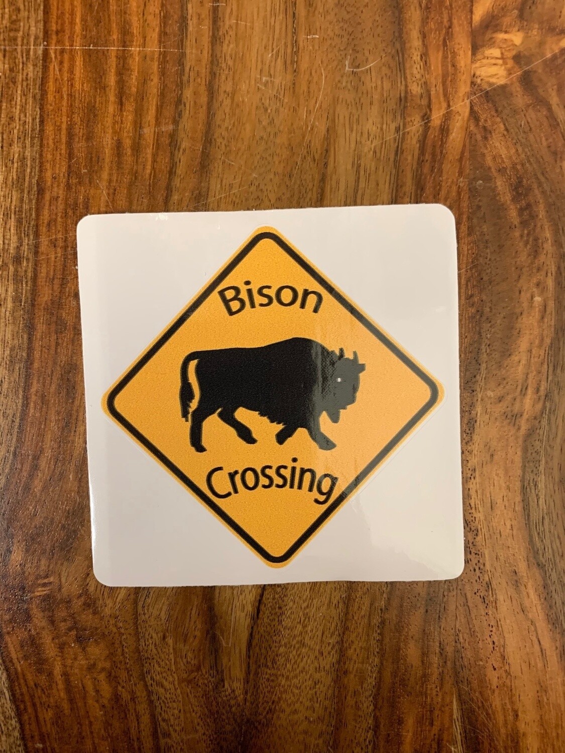 Yellow and Black Diamond Sticker