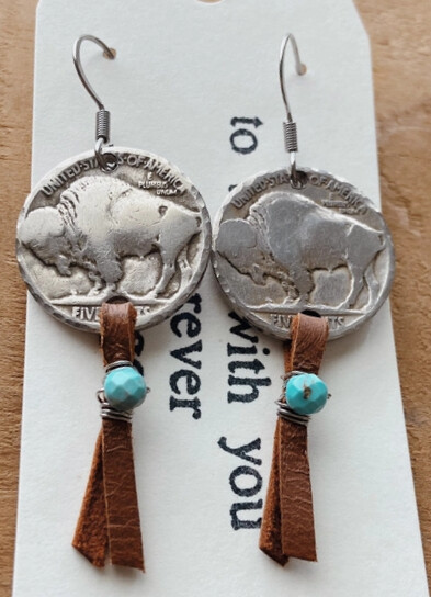 Vintage Nickel Earrings