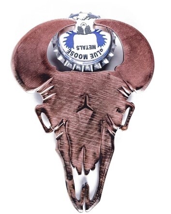 Bison Skull Bottle Opener