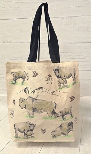 Buffalo and Baby Shopper Tote