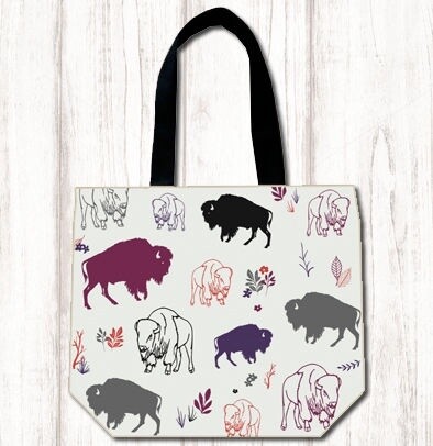 Multi Color Buffalo Tote