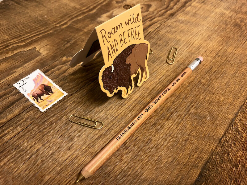 Bison Magnet Bookmark
