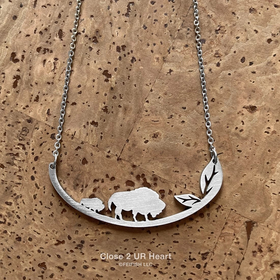 Bison Stainless Steel Necklace