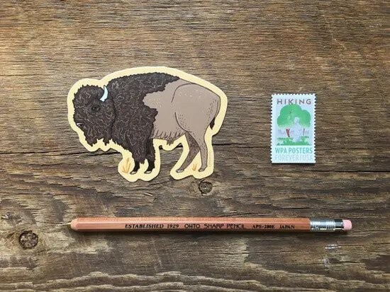 Bison Sticker Noteworthy