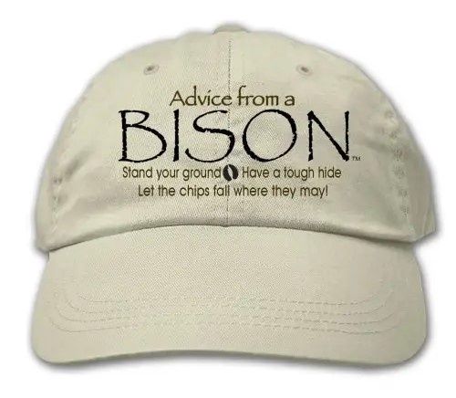 Advice Bison Embroidered Hat