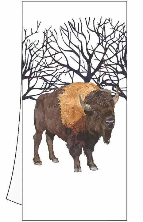 Winter Buffalo Kitchen Towel