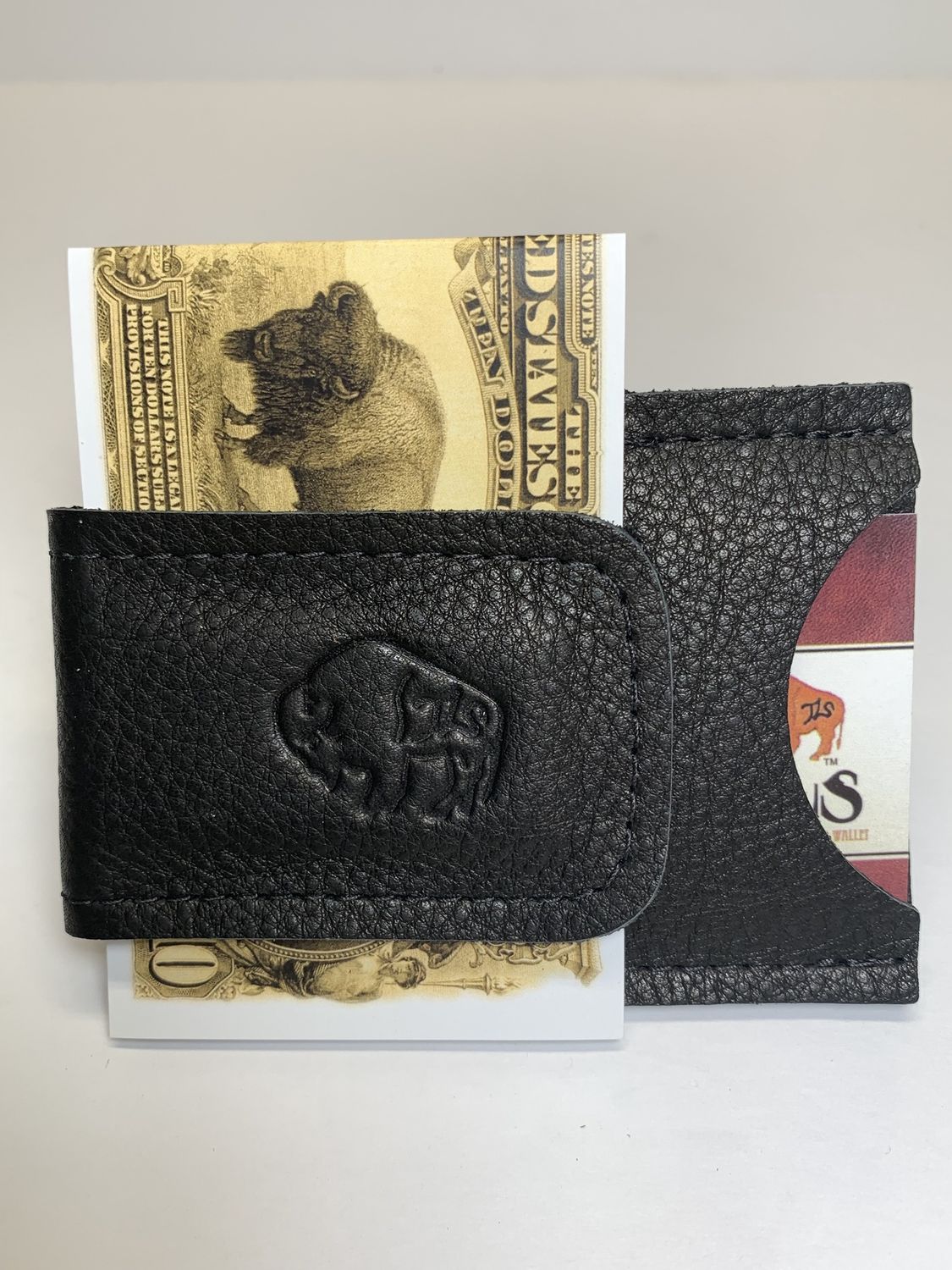 Card Case W/Magnetic Money Clip, Color: Black