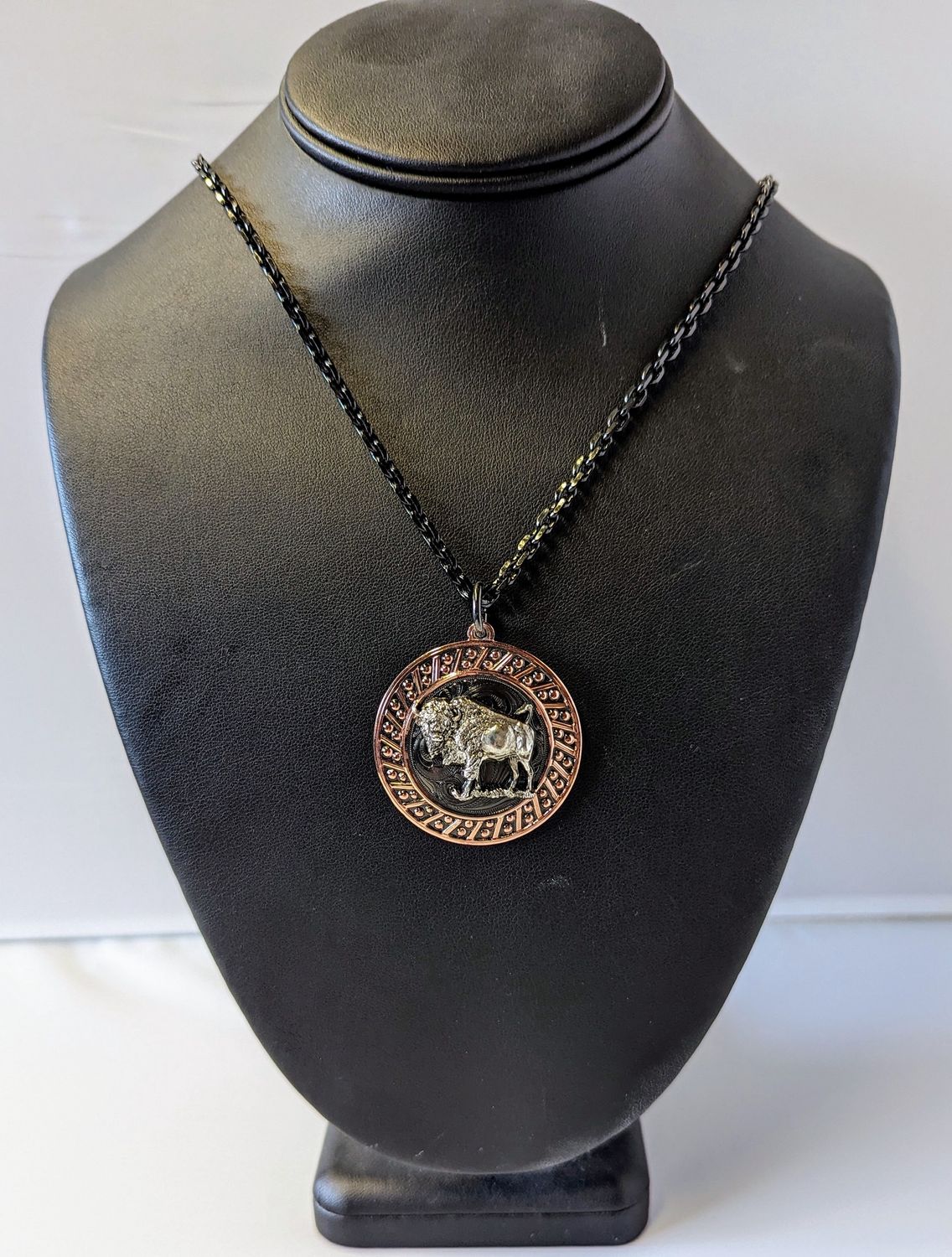 Bison Medallion Necklace