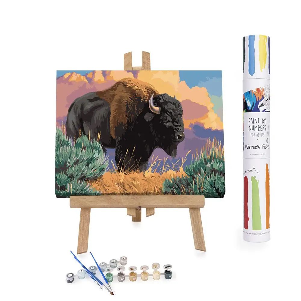 Paint by Numbers Bison