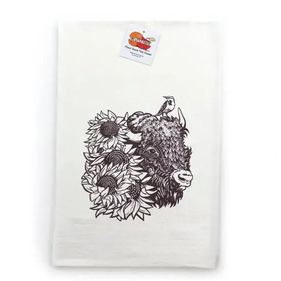 Buffalo Sunflower Tea Towel