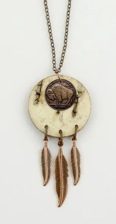 Birch &amp; Buffalo Coin Necklace