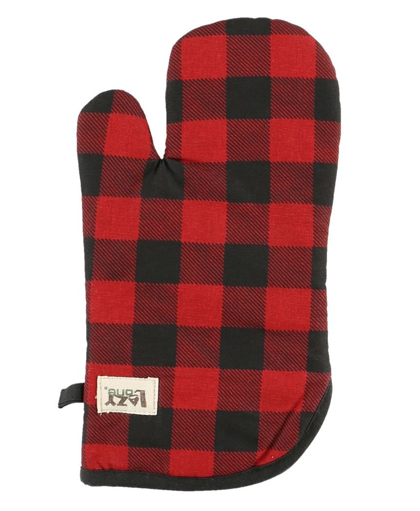 Red Plaid Oven Mit