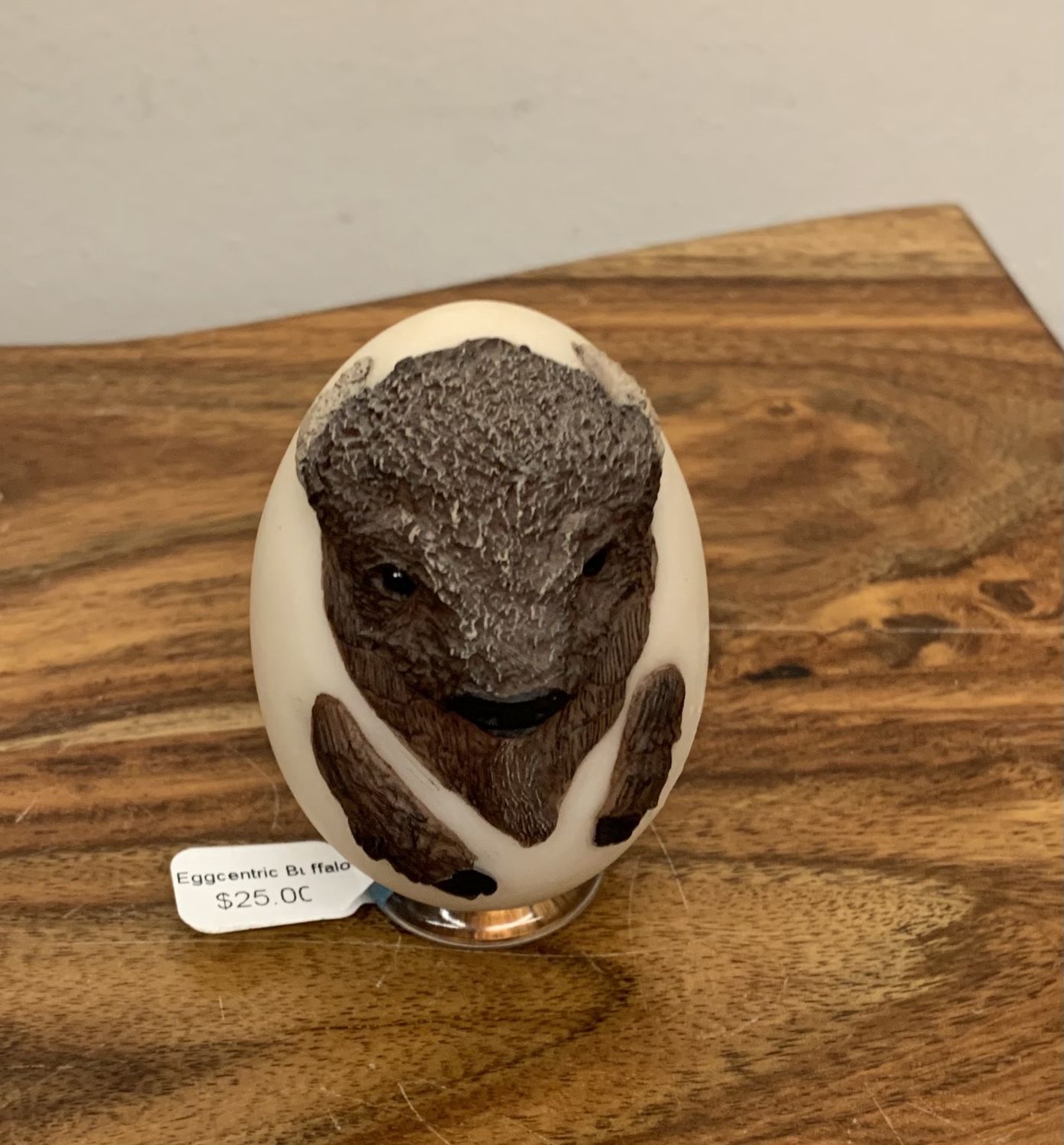 Eggcentric Buffalo Sculpture