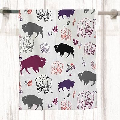 Multi Color Buffalo Tea Towel