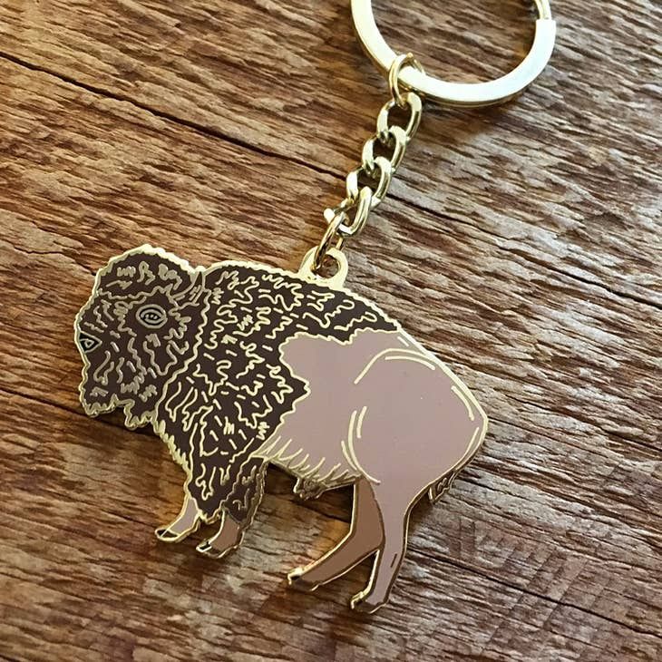 Noteworthy Bison Keychain