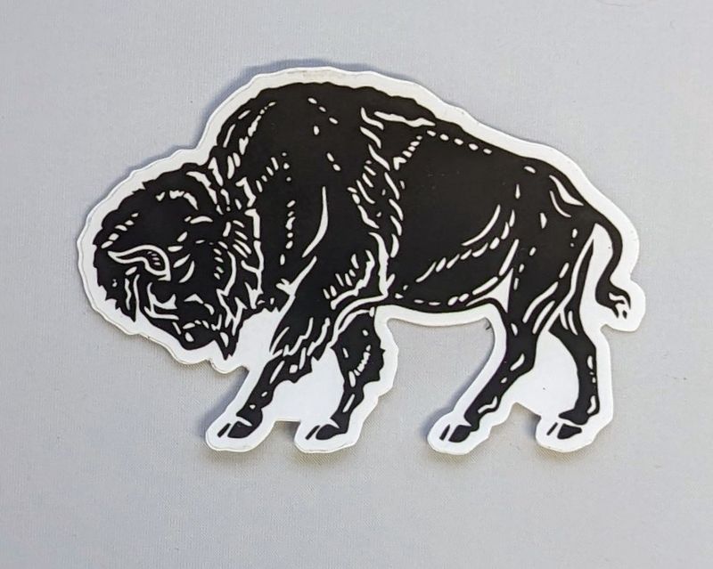 Wild Wander Bison Sticker