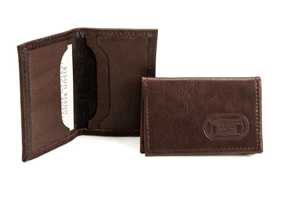Leather Four Pocket Card Holder, Color: Brown
