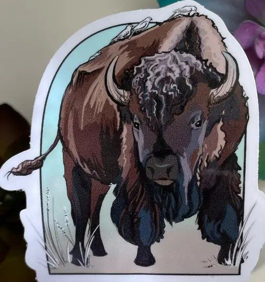 Yearling Bison Sticker