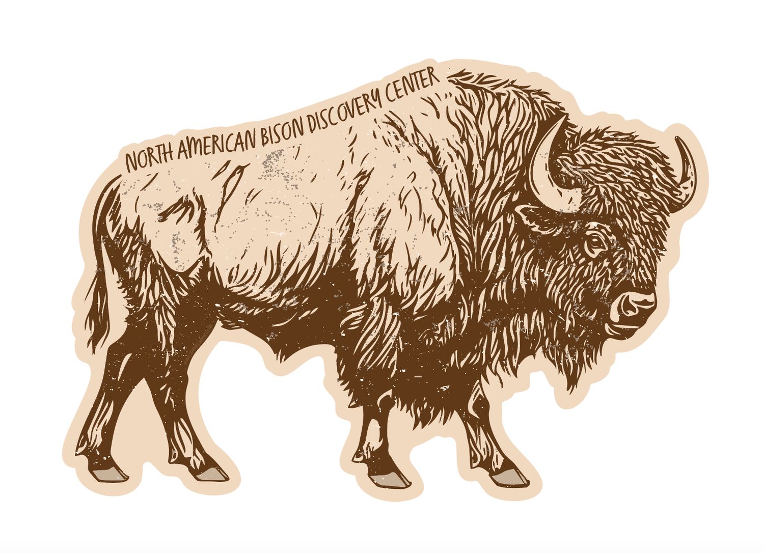 Brown Bull Sticker