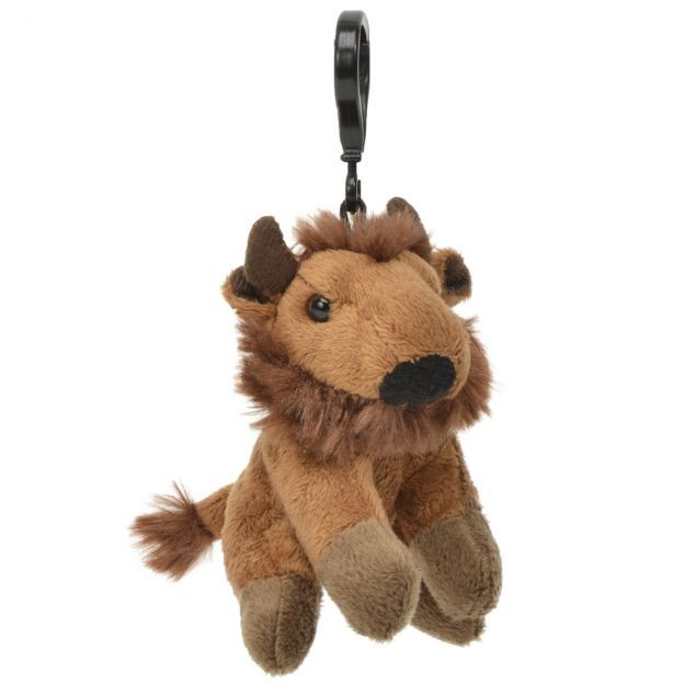 Plush Bison Keychain