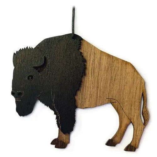 Two Toned Buffalo Ornament