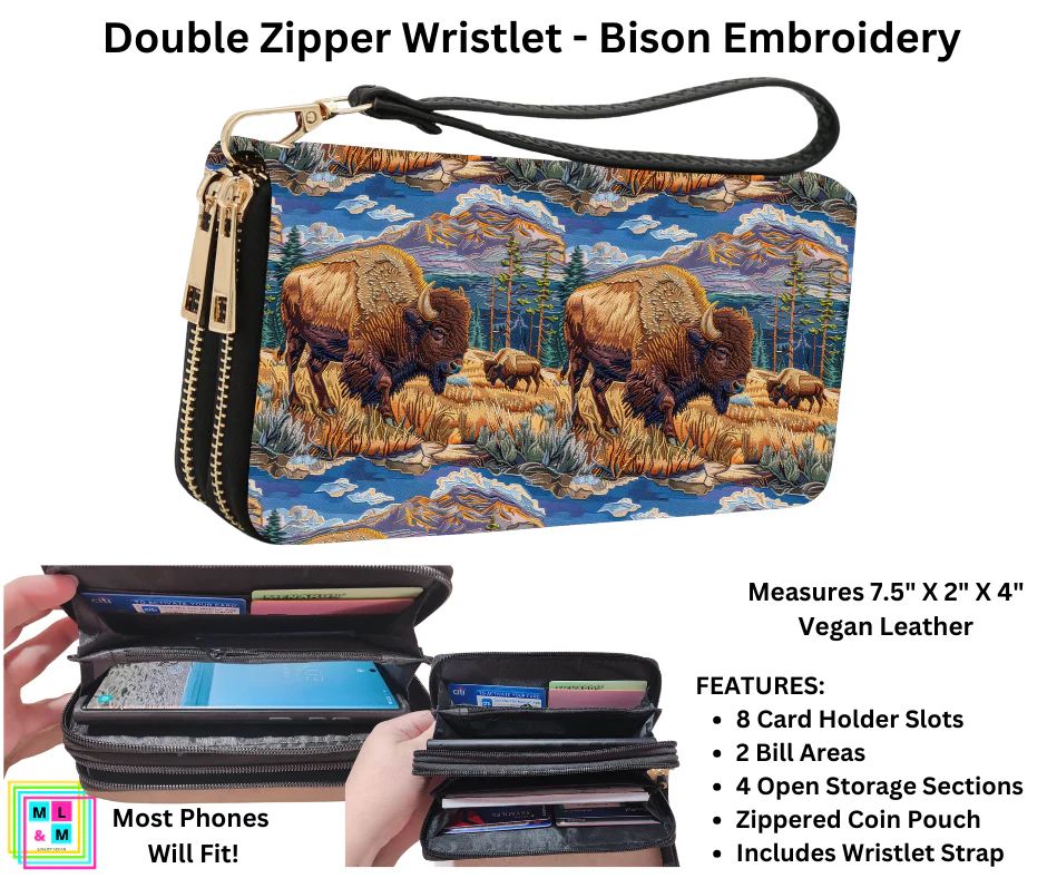 Bison Wristlet