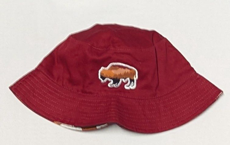 Rustic Bison Reversible Bucket Hat, Color: Mauve