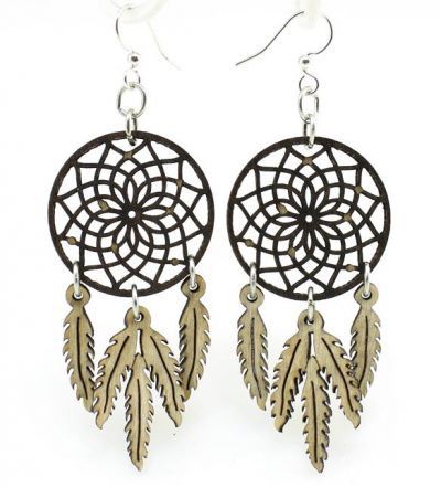 Dreamcatcher w/ Feather Earrings