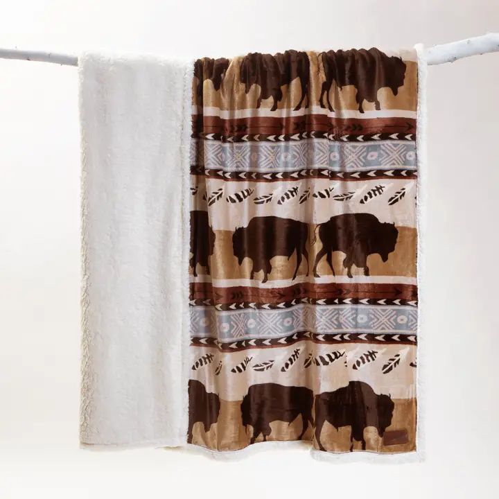 Wrangler Buffalo Southwestern Throw