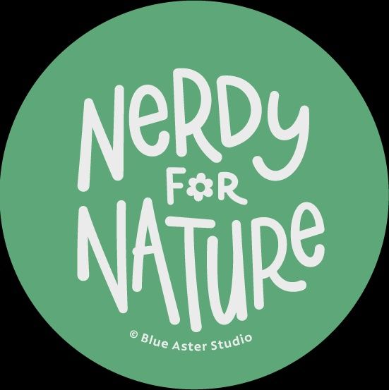 Nerdy for Nature Button