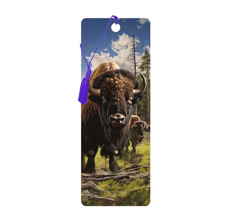 3D LiveLife Bookmarks - Head of the Herd (Bison)