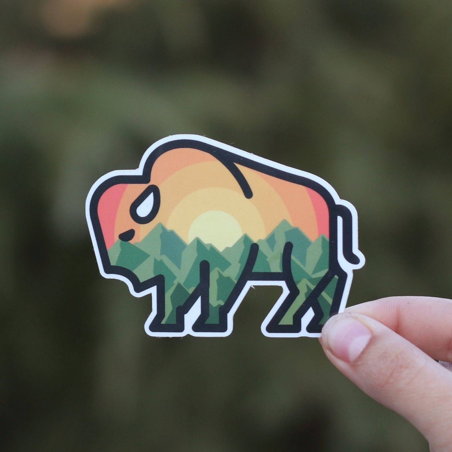 Wild Bison - Vinyl Sticker